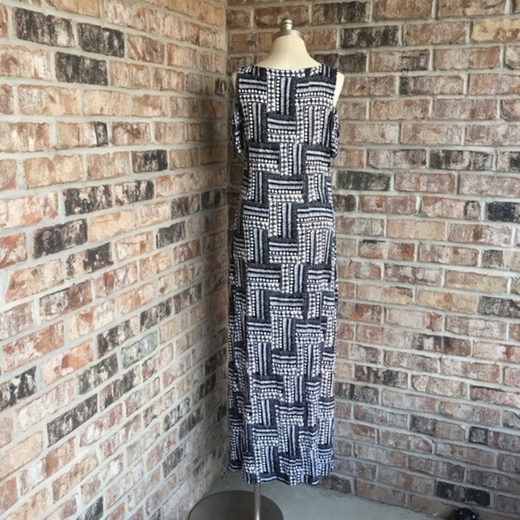 Design History Cold Shoulder Maxi Fitted Dress M - Picture 3 of 5